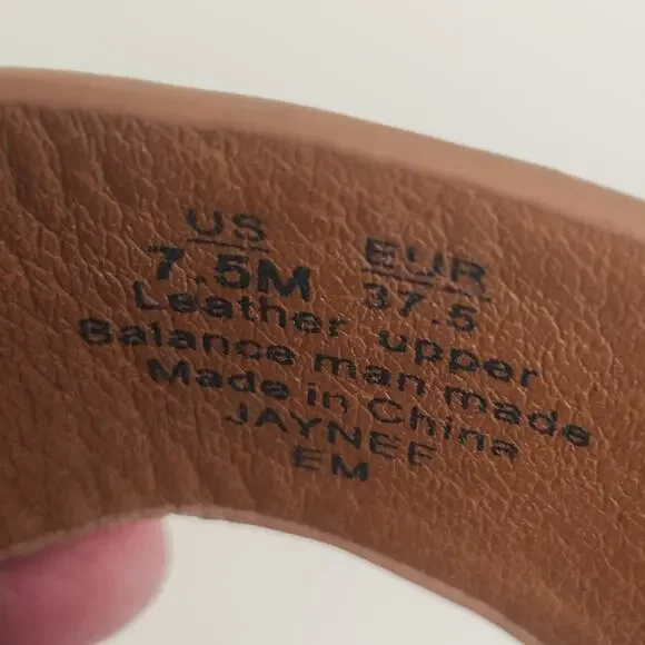 Sam Edelman Jaynee 7.5 M Leather Toe Thong Sandal Comfort Slip On Shoes Tan - Picture 5 of 7